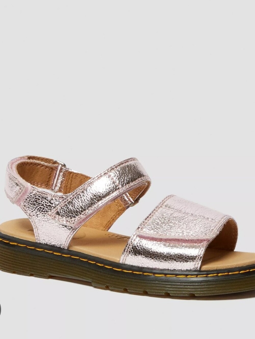 Dr. Martens Romi Junior Sandals Metallic Pink Size 5
